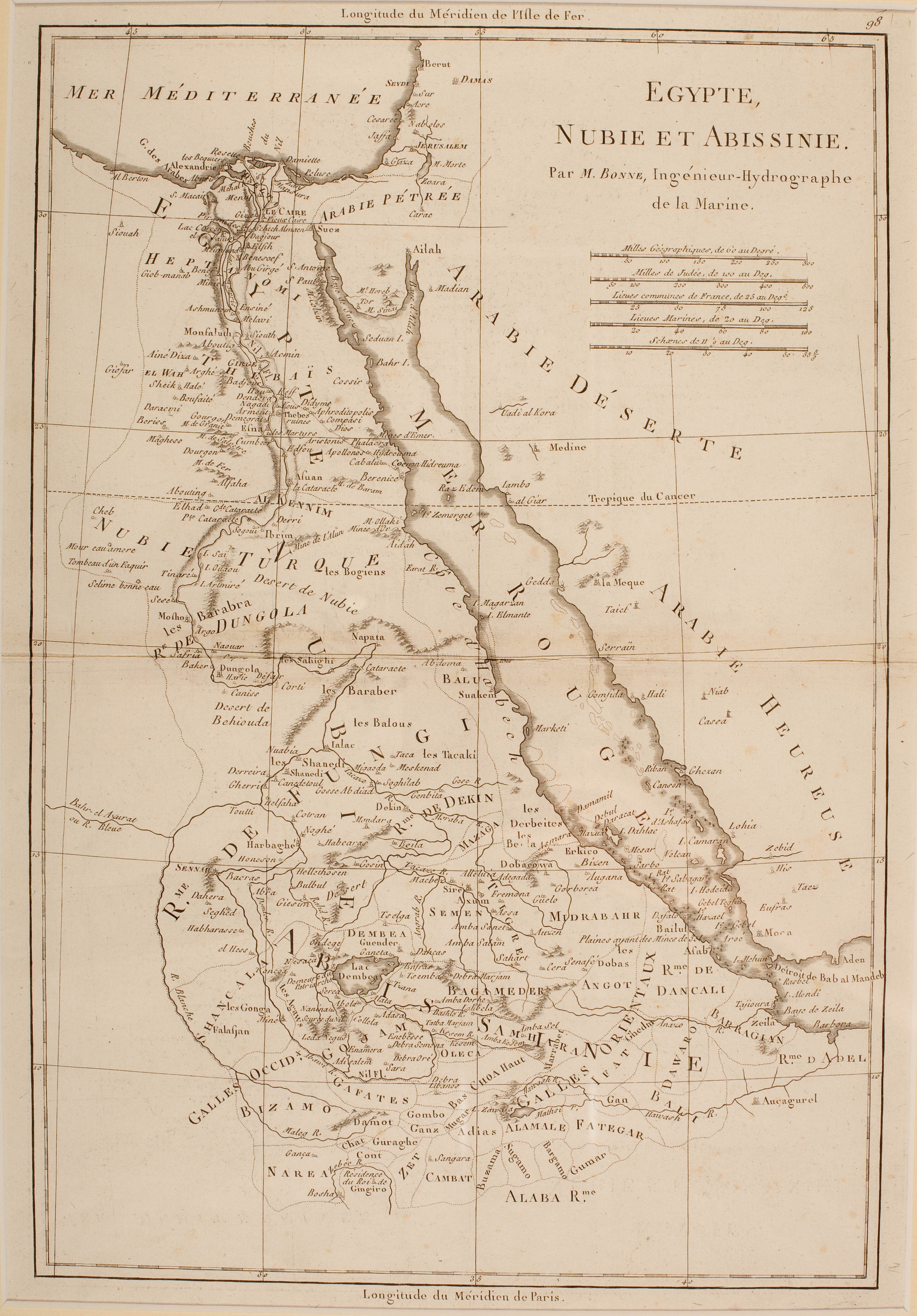 Rigobert Bonne, 1776